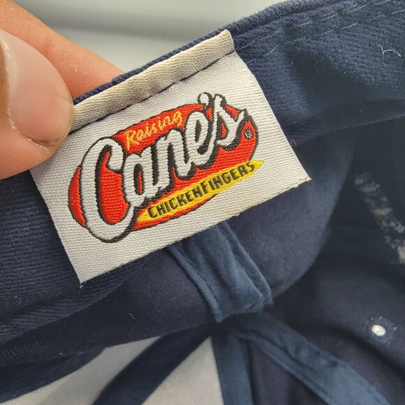 Raising Canes One Love Adults Blue Adjustable Baseball Hat Cap Work Wear Casual - Picture 5 of 9